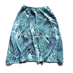 Dana Kay Tropical Print A-Line Skirt